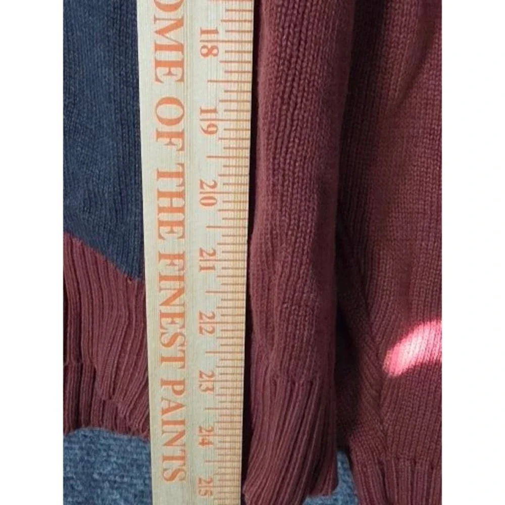 VTG OSCAR DE LA RENTA‎ Men's Patchwork Crewneck Sweater Size L Work Cosby 80s